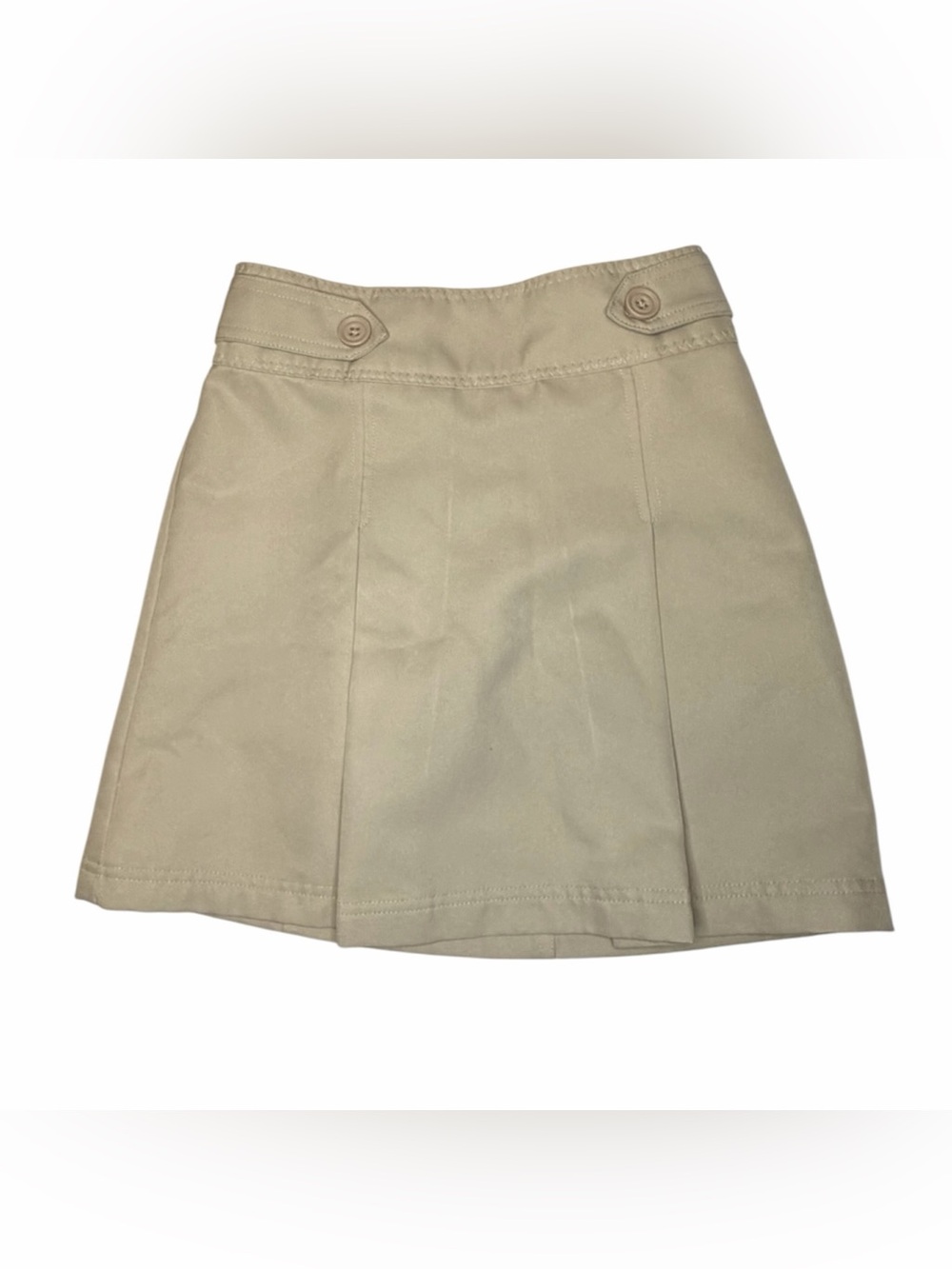 Cherokee Girls Khaki School Uniform Skort Size Medium Built-In Shorts